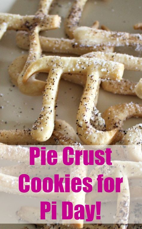 Looking for a yummy pi day dessert idea? How about Pie Crust Cookies for #PiDay. A fun treat for kids of all ages from elementary to high school.  #math #cookie #piecrust Pi Day Treats, Pie Day Activities, Pie Crust Cookies, March Ideas, Cookie Deserts, Pi Symbol, Space Food, Pie Day, Math Intervention