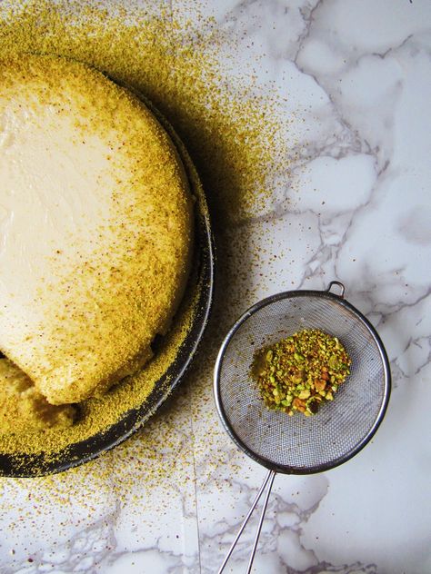 Only one blender needed for this creamy and rich coconut flan dessert! Dusted with pistachios and ready to eat. Flan Dessert, Coconut Flan, Pudding Parfait, Carrot Cupcake, Impressive Desserts, Flan Recipe, Just Eat It, All Purpose Flour, Chocolate Tart