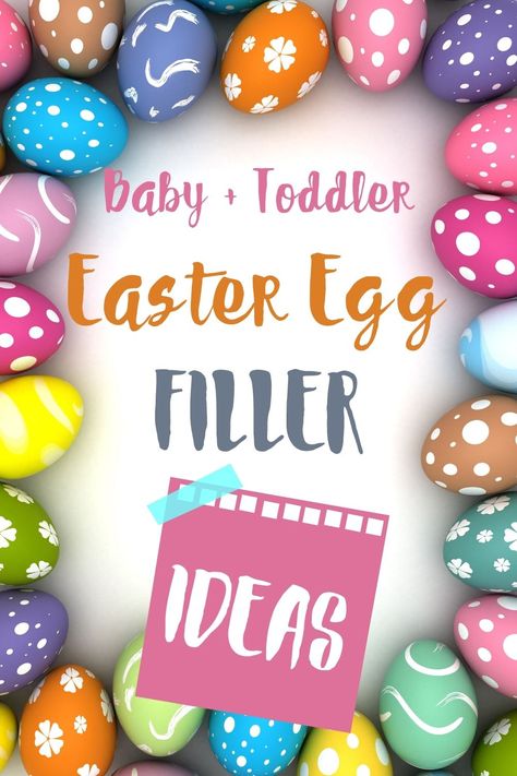 Easter egg fillers for babies + toddlers Unique Easter Gifts, Candy Easter Basket, Easter Egg Fillers, Egg Fillers, Easter Baskets For Toddlers, Kids Easter Basket, Easter Story, Unique Easter, Easter Egg Painting