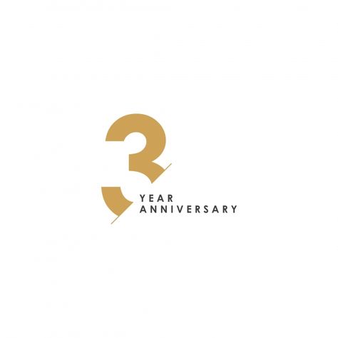 3 Number Design, Logos With Numbers, Number Design Ideas, Anniversary Design Ideas, Page Number Design, 3 Logo Design, Number Logos, Logo Real Madrid, Anniversary Illustration