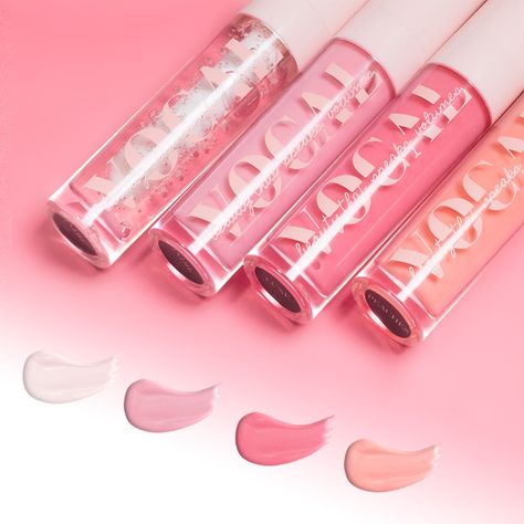 Lip Gloss Branding, Small Cosmetic Business, Lip Gloss Photoshoot Ideas, Lip Gloss Packaging Ideas, Lipgloss Photography, Lip Gloss Business Ideas, Lip Gloss Logo, Lip Gloss Swatches, Polished Makeup