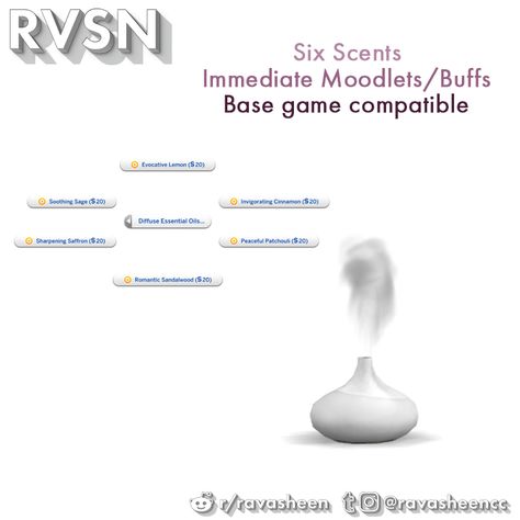 Scent To Be Oil Diffuser | RAVASHEEN Sims 4 Oil Diffuser Cc, Sims 4 Diffuser, Functional Items Sims 4, Sims 4 Cc Clutter Functional Bedroom, Sims4 Cc Functional Objects, Sims 4 Cc Furniture Functional Bedroom, Sims 4 Cc Computer Functional, Sims 4 Cc Computer, Sims 4 Functional Objects