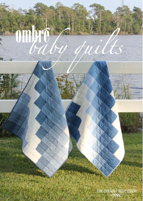 Ombre Quilt Pattern, Ombré Quilt, Military Lifestyle, Lap Quilt Patterns, Baby Blankie, Diy Ombre, Fabulous Diy, Diy Artwork, Diy Tote Bag