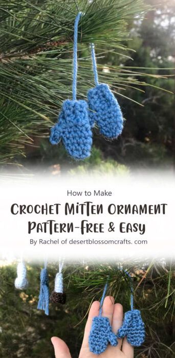 Crafting Joy: The Mini Mitten Christmas Ornaments Free Crochet Pattern Ideas - Carolinamontoni.com Mitten Ornament Pattern, Crochet Christmas Ornaments Free, Mini Christmas Ornaments, Mitten Ornaments, Crochet Christmas Gifts, Crochet Xmas, Easter Crochet Patterns, Crochet Christmas Decorations, Crochet Mittens