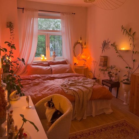 Cosy Light Bedroom, Cosy Uni Room, Female Apartment Decor, Warm Room Ideas, Cozy Apartment Decor Bedroom, New Apartment Inspiration, 2 Bedroom Apartment Ideas, Cute Bedroom Ideas For Women, Aesthetic Closet Ideas