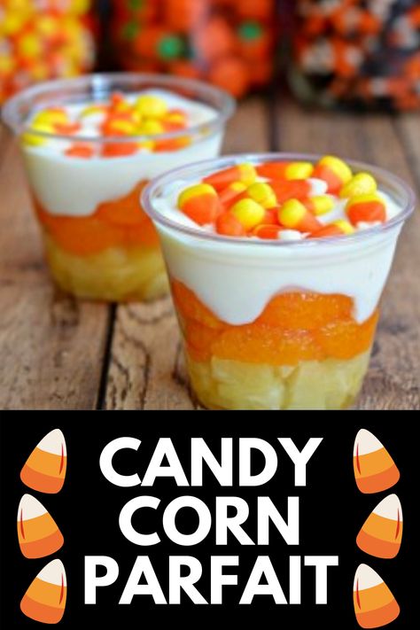 Candy corn is a Halloween ESSENTIAL and if you have bags of candy corn lying around, put them to good use with this Candy Corn Fruit & Yogurt Parfait recipe -- trust me, it's the PERFECT Fall treat! Get the full recipe at MomDot.com! Yogurt Parfait Healthy, Fruit Yogurt Parfait, Parfait Healthy, Healthy Yogurt Parfait, Yogurt Parfait Recipe, Fruit And Yogurt Parfait, Fruit And Yogurt, Parfait Recipe, Halloween Parfait