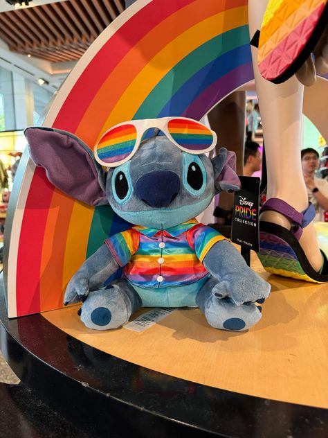 The Adorable New Stitch Pride Plush is Here to Cuddle with Aloha and Pride! Stitch Pride, Disney Aulani, Disney Handbags, Adventures By Disney, Disney Addict, Disney Springs, Disney Jewelry, Disney Merchandise, Disney Star Wars