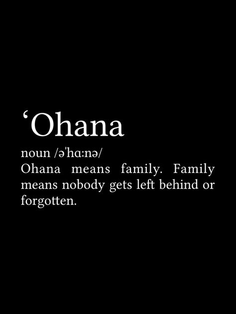 Ohana Quotes Families, Stitch Family Quote, Stitch Disney Ohana, Family Meaning Quotes, Minimalist Tattoo Meaning Family, Lilo And Stitch Ohana Means Family, Ohana Means Family Wallpaper, Simple Family Quotes, Quotes Aesthetic Family