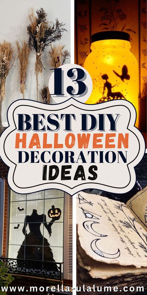 we are sharing the best 18 DIY Halloween and Samhain Decor Ideas! For inside and outside, traditional and with natural materials. These witchy decoration ideas can be easy done by one self. Not only are these diy projects handmade, they are also chic and elevated to provide an unforgettable Halloween party or Samhain night for any wicca witch, pagan or halloween lover. October Bedroom, Witchy Home Aesthetic, Samhain Decorations, Samhain Traditions, Halloween Decor Ideas, Halloween Props Diy, Pretty Halloween Costumes, Diy Halloween Decor, Witchy Decor