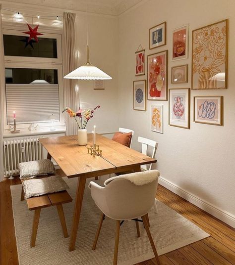 Apartment Ideas Aesthetic, Apartment Dining Room, College House, Apartment Dining, Dream Apartment Decor, Future Apartment Decor, 아파트 인테리어, Style Deco, Apartment Decor Inspiration