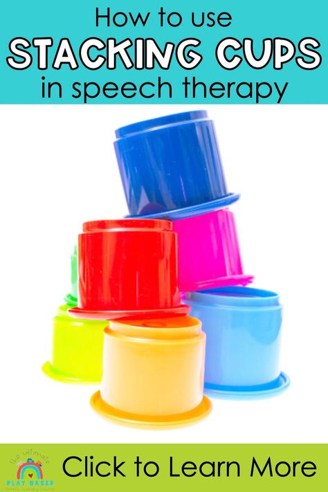 Discover how a humble stacking cup can transform your speech therapy sessions. From early intervention to school age, these versatile tools can be used in countless creative ways to build language skills. Click to learn more about the magic of stacking cups in speech therapy! Early Intervention Activities, Speech Therapy Activities Preschool, Speech Therapy Crafts, Childhood Apraxia Of Speech, Stacking Cups, Preschool Speech Therapy, Speech Therapy Games, Articulation Therapy, Articulation Activities