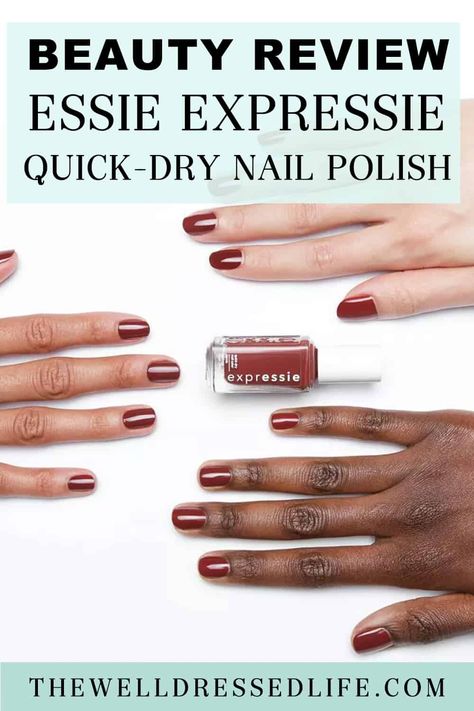 Beauty Review: Essie Expressie Quick Dry Nail Polish Essie Quick Dry Polish, Fast Drying Nail Polish, Manicured Nails, Quick Dry Nail Polish, Dry Nails Quick, Dry Nail Polish, Essie Nail Polish, Beauty Advice, Dry Nails