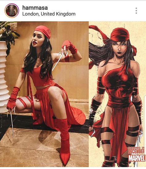 COSPLAY #hammasa #cosplay #elektra #marvel Superhero Cosplay Diy, Daredevil And Elektra Costumes, Elektra Halloween Costume, Electra Cosplay, Comic Con Cosplay Women, Female Character Costumes, Marvel Female Costumes, Female Marvel Costumes, Marvel Halloween Costumes Women