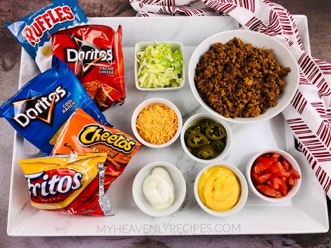 How to Make Tacos in a Bag Tacos In A Bag, Walking Tacos Recipe, Taco In A Bag, Homemade Pickles Dill, Cheetos Crunchy, Walking Tacos, How To Make Meatballs, How To Make Taco, Homemade Alfredo