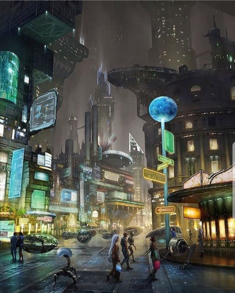 Biopunk City, Paradis Sombre, Scifi City, Futuristic Cityscape, Sci Fi Landscape, Sci Fi City, World Street, Cyberpunk City, Arte Cyberpunk