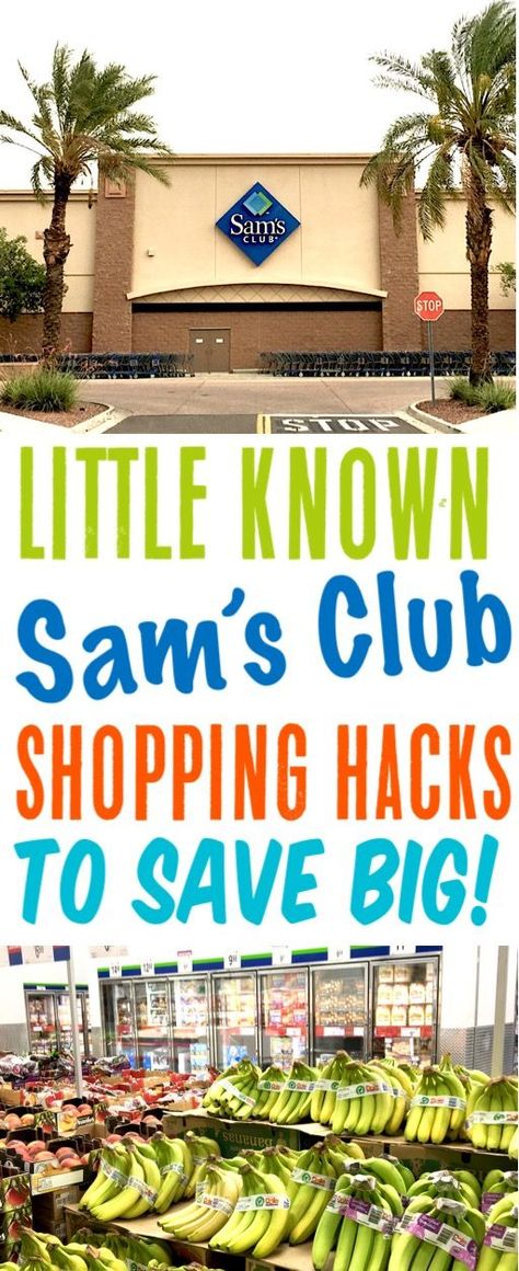 Sam's Club Shopping Hacks on a Budget!  Little Known Tips to save BIG on your list the next time you grocery shop at Sams! Sams Club Shopping, Sam’s Club, Frugal Girls, Shop Sign Design, Budget Shopping, Sams Club, Sam's Club, Shop Plans, Save Your Money