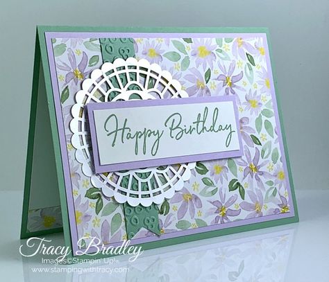 Card Sketch # 115 Stampin Up Best Dressed, Doily Cards, Images Happy Birthday, Dawns Stamping Thoughts, Card Sketch, Designer Series Paper, Su Cards, Stamping Up Cards, Best Dressed