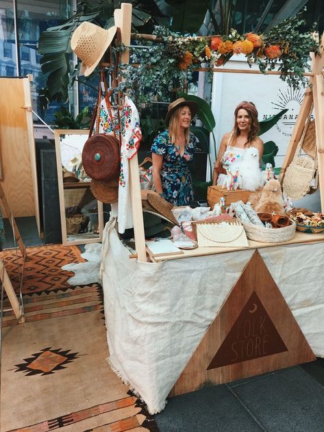 boho luxe folkstore stall Pta Event Ideas, Festival Booth Display, Pta Events, Market Stall Display, Vendor Booth Display, Flea Market Booth, Stall Display, Stand Feria, Festival Booth