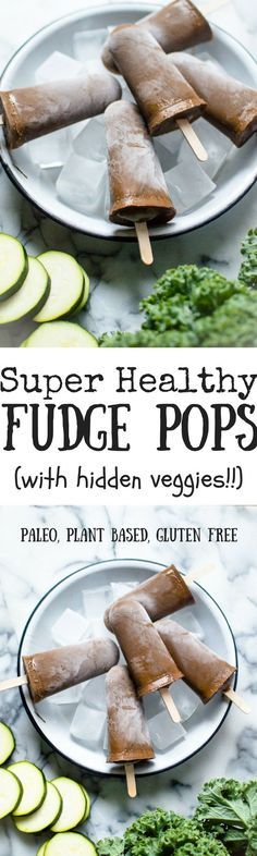 Super Healthy Fudge Pops (with hidden veggies!) are an easy, healthy frozen treat to dazzle your family with! Paleo, plant based, gluten free, dairy free. Natural Nurturer, Frozen Popsicles, Healthy Fudge, Clean Treats, Wfpb Diet, Weight Watcher Desserts, Fudge Pops, Super Healthy Kids, Clean Baking