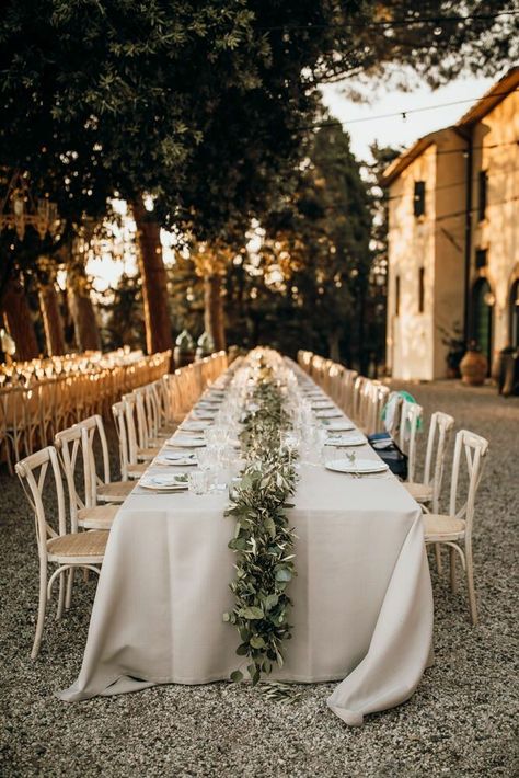 Tuscan Wedding Theme, Justin Alexander Wedding Dress, Rustic Italian, Tuscan Wedding, Justin Alexander, White Wedding Bouquets, Banquet Tables, Tuscany Wedding, Long Table