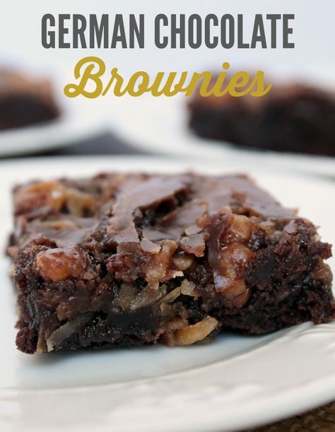 German Chocolate Brownies | Best Brownie Recipe | Stuffed Brownies, Amish Market, German Chocolate Brownies, Chocolate Brownies Recipe, Cocoa Powder Recipes, Homemade Brownie, Cake Brownie, Best Brownie Recipe, Brownies Recipe Homemade