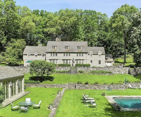 Country House Exterior, Colonial Exterior, Home Buying Checklist, Real Estate Video, Westchester County, Corner House, Home Buying Tips, Classic Home, Nature View