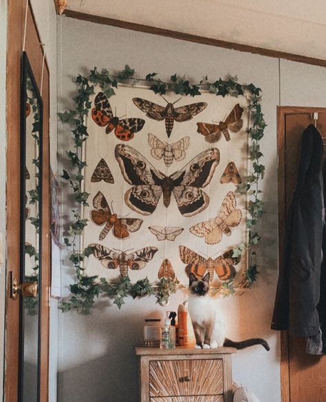 Moth Tapestry, Butterfly Bedroom, Earthbound Trading Company, Cute Furniture, Deco Bedroom, Bathroom Inspiration Decor, Bedroom Themes, Trading Company, Room Themes