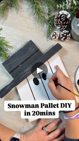 1.6K views · 1.3K reactions | SIMPLE Christmas Craft - DIY Snowman ⛄️ 
Comment “ PALLET “ for material list ❤️ Come back for part 2!! 

What a great project to add along side your winter decor or adorned into a wreath! 

#christmas #snowman #pallet #palletproject #palletdecor #christmas #diy #projects #howto #create #wood #wooddecor #christmasdecor #christmasdecorations #chriatmastree #xmas #handmade #budget #cheap #craftersgonnacraft #craftingideas | Factory Direct Craft Christmas Pallet Crafts, Wood Snowman Diy, Christmas Pallet Ideas, Pallet Art Diy, Pallet Snowman, Christmas Diy Projects, Pallet Wood Christmas, Wood Decorations, Wood Snowman