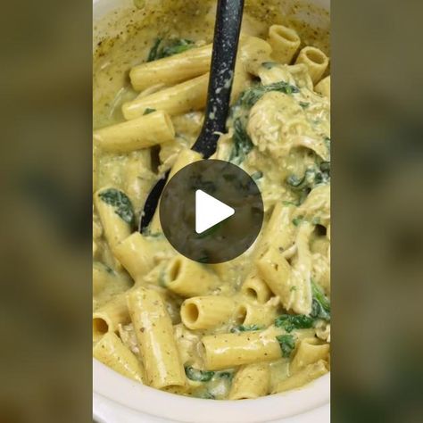 TikTok · PlanetFood Dried Pasta, Pesto Pasta Recipes, Pesto Chicken Pasta, Spinach Pasta, Creamy Mushrooms, Drying Pasta, Pesto Chicken, Easy Dishes, Pesto Pasta