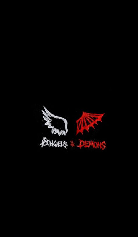 Angel Devil Tattoo, Black Wallpapers Tumblr, Demon Aesthetic, Devil Aesthetic, Devil Tattoo, Dark Black Wallpaper, Demon Tattoo, Ms Dhoni Photos, Glitch Wallpaper