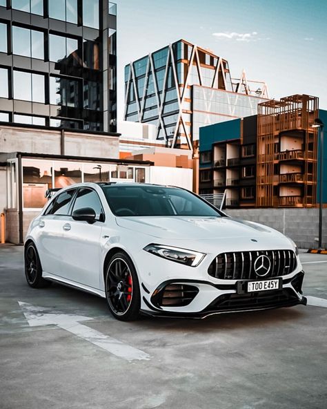 Mercedes Hatchback, Mercedes A45 Amg, Mercedes A45, Tmax Yamaha, A45 Amg, Dream Whip, Mercedes A Class, Dream Cars Mercedes, Black And White Photo Wall