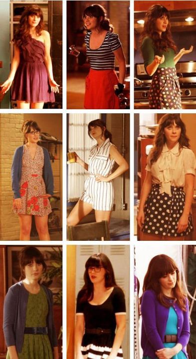 Zooey as Jess Day. So many great outfits here! Jess Day Style, Jess Day Costume, Jessica Day Inspired Outfits, Jessica Day Halloween Costume, Jess Day Halloween Costume, Zooey Deschanel Style Outfits, Jess New Girl Outfits, New Girl Jess Outfits, Jess Day Aesthetic