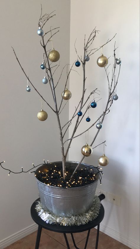 I’ve always wanted to make a stick Christmas tree and I’ve finally done it. I love it. Stick and bucket from around the yard, some baubles purchased and itcomplete. 🎄 Surely November isn’t too early? Sticks Christmas Tree, Stick Christmas Tree, Xmas Wreaths, Christmas 2023, A Stick, Xmas Tree, I Love It, Love It, Christmas Crafts