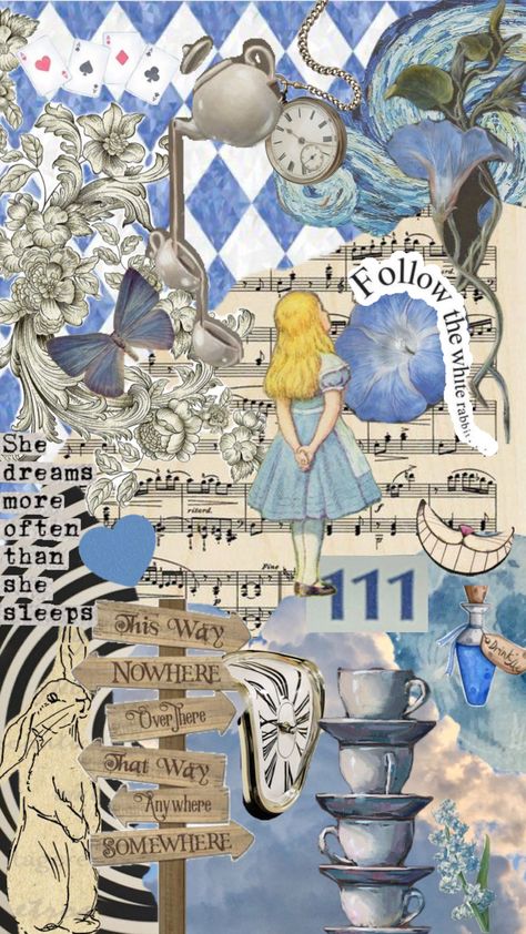 alice in wonderland 🩵 #books #aliceinwonderland #blue #blueaesthetic #fantasy #fantasyaesthetic #fyp Alice In Wonderland Aesthetic, Sea Of Stars, Self Care Bullet Journal, Disney Alice, Fantasy Aesthetic, Blue Aesthetic, Pretty Wallpapers, Alice In Wonderland, Graphic Design