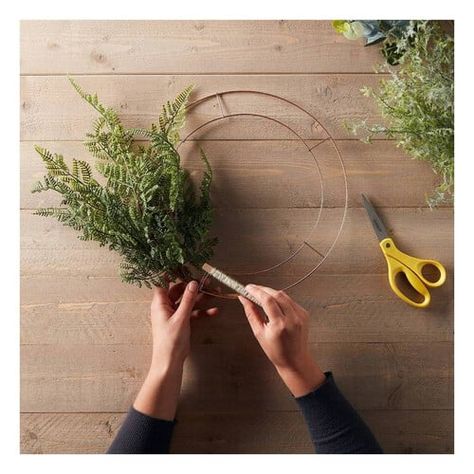 Wreath Making Supplies | Hobbycraft Make A Christmas Wreath, Leaves Craft, Festive Wreaths, Paper Chandelier, Red Berry Wreath, Grass Wreath, Willow Wreath, Christmas Wreaths & Garlands, Wire Wreath Frame