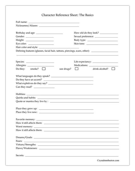 Character sheets to help you round out your characters and give you an easy reference to look back on! This is the main page, the basics of any character. Follow the link for more! #writingtip Main Character Development, Character Template Writing Novels, Book Character Template, Description For Characters, Character Board Template, Character Description Sheet, Oc Description Ideas, How To Introduce The Main Character, Things You Should Know About Your Oc