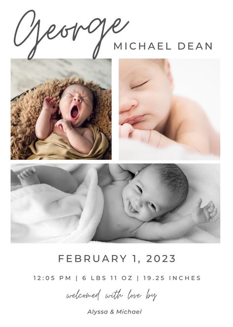 Birth Announcement Ideas Templates, Baby Announcement Card, Quad Squad, 2024 Manifestation, Birth Announcement Template, Baby Pictures Newborn, Baby Announcement Photos, Baby Announcement Cards, Birth Announcement Card