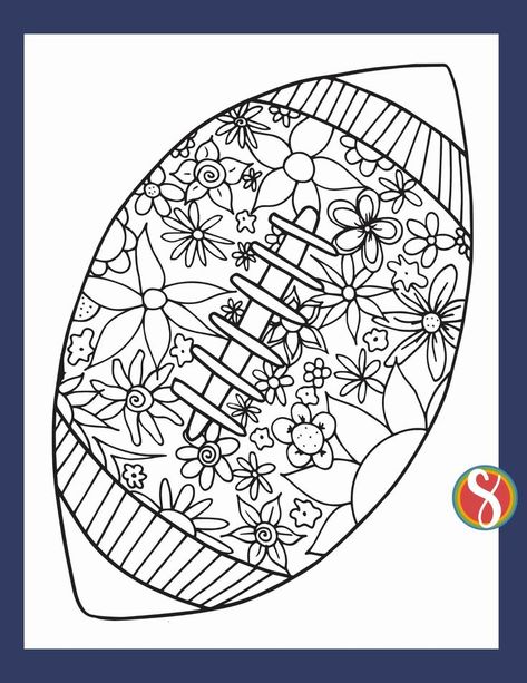 Football Bookmarks, Soccer Coloring Pages, Football Coloring, Bookmarks Coloring, Football Coloring Pages, Flowers Coloring Pages, Flowers Coloring, Free Football, Fall Football