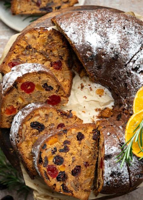 Christmas Fruit Cake - The flavours of kitchen Dried Fruit Cake Recipe, Traditional Christmas Pudding Recipe, Dried Fruit Cake, Gluten Free Christmas Cake, Traditional Christmas Pudding, Holiday Fruit Cake, Fruit Cake Recipe Easy, German Pastries, Raisin Cake