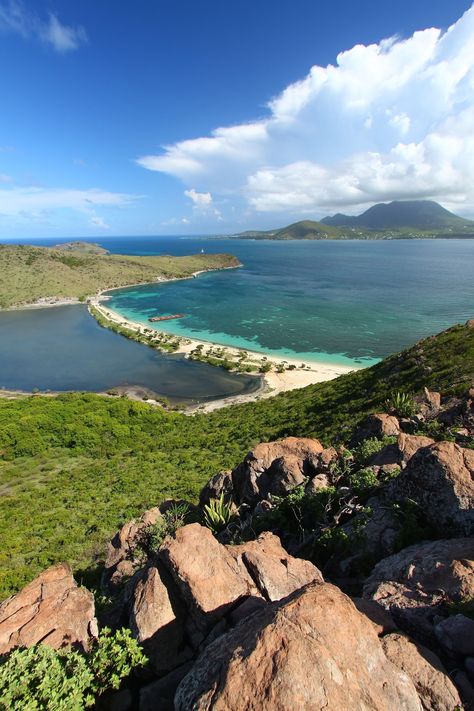 St. Kitts Bay... heavenly!!! Photo: St. Kitts & Nevis Tourism Board http://www.destinationvows.ca/ Saint Kitts, Green Pastures, Bay Photo, Lesser Antilles, Wedding Honeymoon, Saint Kitts And Nevis, Porto Rico, Caribbean Vacations, Beach Destination Wedding