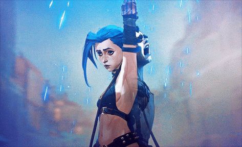 Jinx Arcane GIF - Jinx Arcane - Discover & Share GIFs Jinx Silco, Ekko Arcane, Arcane Viktor, Gym Icon, Get Jinx, Villain Names, Lol Champions, Arcane Jinx, Jinx Arcane