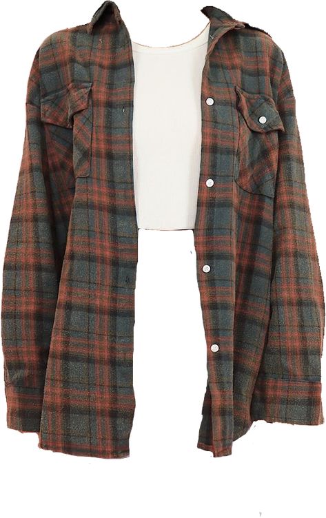 Outfit Png Aesthetic, Flannels Aestethic, Flannels Png, Flannel Png, 80s Shirt Png, Vintage Flannel Tops For Streetwear, Plaid Cotton Grunge Shirt, Grunge Flannel, Grunge Plaid Flannel Shirt