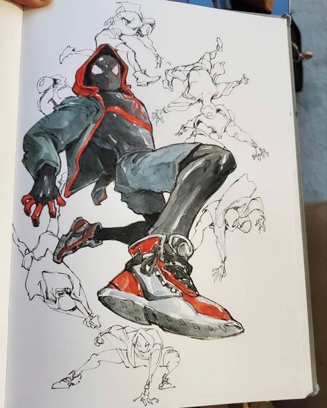 Peter Han, Spiderman Far From Home, Kim Jung Gi, Spiderman Drawing, Spiderman Artwork, Far From Home, Arte Sketchbook, Arte Inspo, Miles Morales