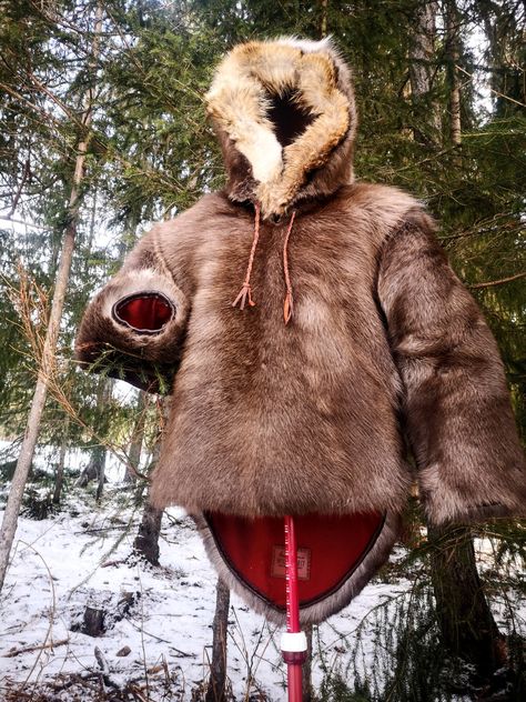 Animal Hide Clothing, Survival Outfit, Buckskin Clothing, Inuit Clothing, Primitive Clothing, Mountain Man Clothing, Fur Clothes, Aged Clothing, Survival Skills Life Hacks