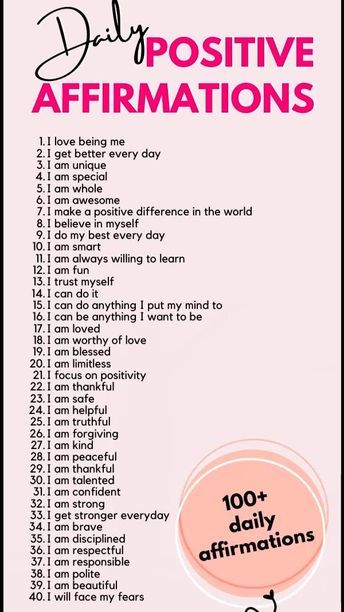 These are perfect Daily affirmations. These Daily Positive Affirmations will help to develop healthy self-confidence and self-image. Start living your best life now by repeating these positive affirmations daily. #positiveaffirmations #selfconfidence #bestself #believeinyou #strongwoman #bossbabe #affirmationsforkids Daily Affirmations For Teenage Girl, Positive Self Talk Affirmations, Teenage Affirmations, Positive Affirmation Board, Work Affirmations Positive, Daily Christian Affirmations, Daily Affirmations Success, Daily Affirmations For Kids, Good Affirmations