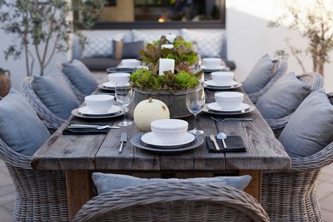 Rustic Patio, Patio Makeover, Exterior Ideas, Outdoor Inspirations, Dining Table Set, Outdoor Wood, Backyards, Patio Table, Outdoor Garden Furniture