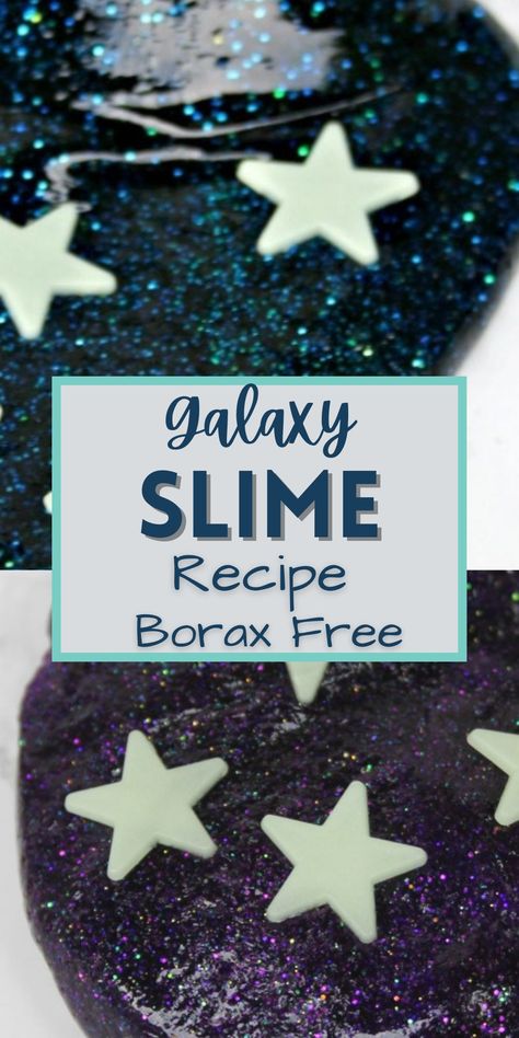 Want to know how to make galaxy slime? Then this super easy galaxy slime recipe is for you. Just minutes from start to finish. #slime #galaxyslime #kidsactivity #frugalnavywife | Slime Recipe | Galaxy Slime Recipe | Galaxy Unit | Kids Activities | Space Slime For Kids, Galaxy Birthday Activities, Galaxy Slime Recipe Easy, Galaxy Birthday Party Games, Galaxy Slime Recipe, Slime Preschool, Space Slime, Diy Galaxy Slime, Cat Crafts Preschool