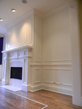 Wainscoting Ideas for Living Room | ... Mantel with Wainscoting and Crown Moulding transitional-living-room Wainscoting Nursery, Picture Frame Wainscoting, Custom Fireplace Mantels, Wainscoting Hallway, Wainscoting Kitchen, Wainscoting Ideas, Wainscoting Bedroom, Dining Room Wainscoting, Wainscoting Styles