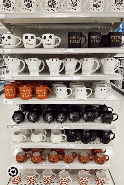 Target seasonal mugs! All $5! Fall decor. Fall home. Halloween. Pumpkin spice. Follow my shop @thelilliebag on the @shop.LTK app to shop this post and get my exclusive app-only content! #liketkit #LTKHalloween #LTKfindsunder50 #LTKSeasonal @shop.ltk https://liketk.it/4iqVA Fall Aesthetic Shopping, Halloween Shopping Aesthetic, Fall 2024 Decor, Halloween Shops, Target Halloween Decor, Target Fall Decor, Fall Target, Halloween Target, Autumn Shopping