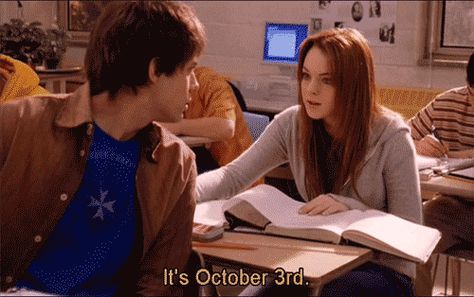 ITS OCTOBER 3RD Its October 3rd, Mean Girls Day, Cross Stitch Store, Mean Girl Quotes, October 3rd, Chick Flicks, What Day Is It, Girls Day, At The Movies